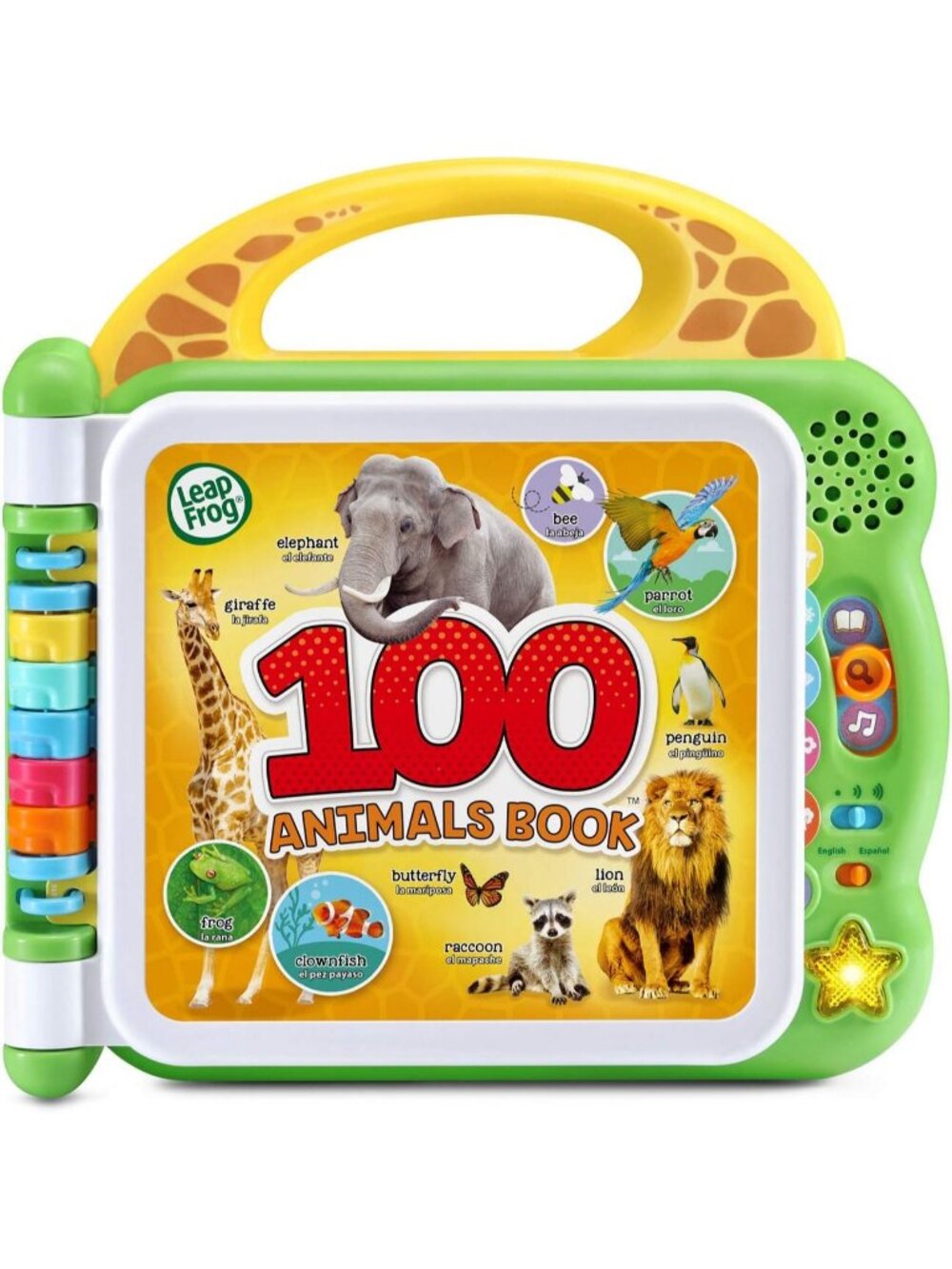 Kids Learning Animals Green Friend 100 Word Book Interactive Educational For Toy
